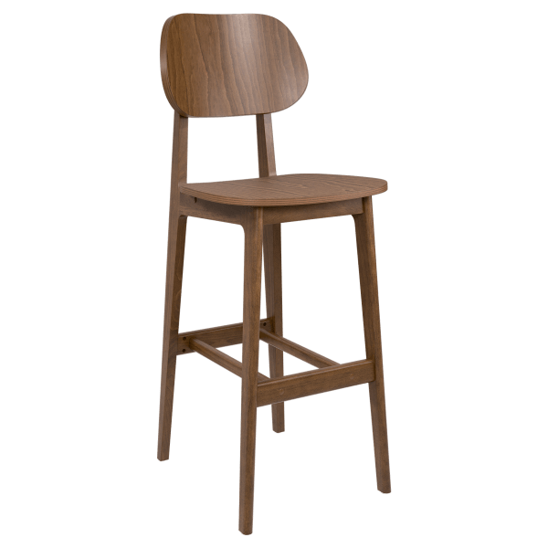 Gisselle Wood Bar Stool Interior