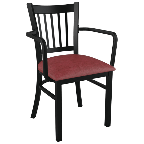 Vertical Slat Chair With Arms Interior