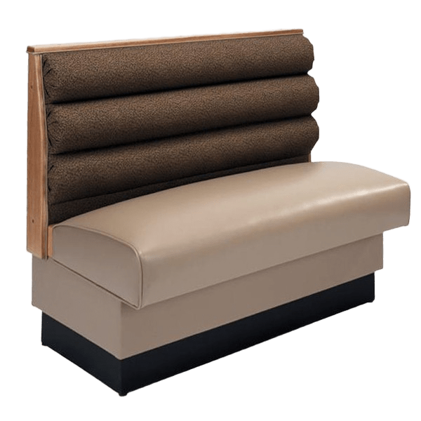 Horizontal Channel Back Booth Interior