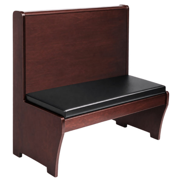 Wood Bench with Padded Seat Interior