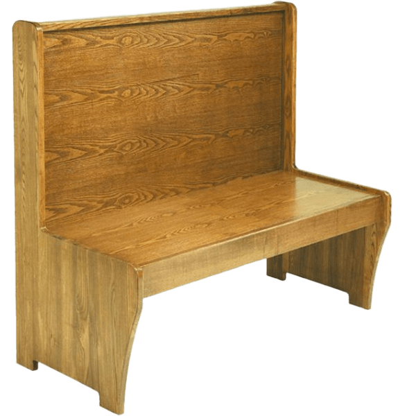 Wood Bench with Wood Seat Interior
