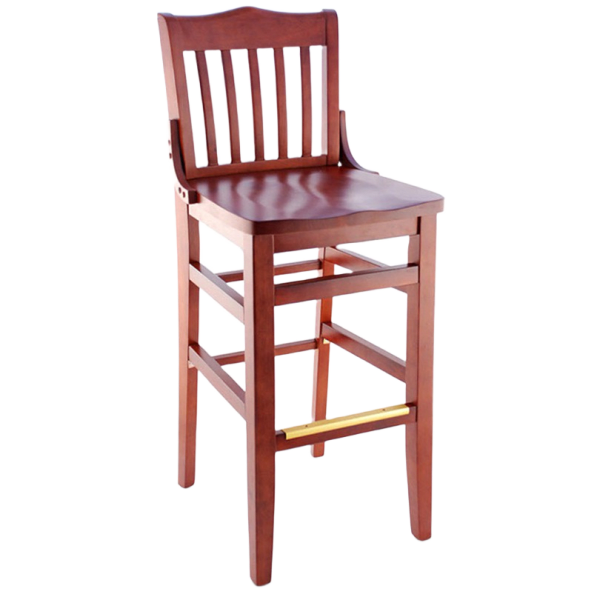 Premium US Made School House Wood Bar Stool Interior