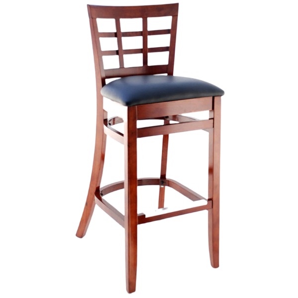 Premium US Made Window Back Bar Stool Interior