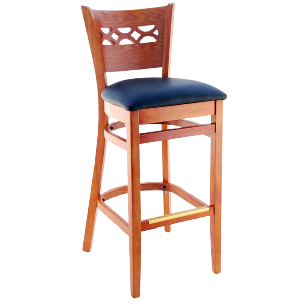Premium US Made Leonardo Wood Bar Stool Interior