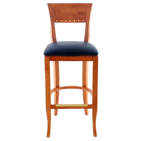 Premium US Made Biedermeier Wood Bar Stool Interior