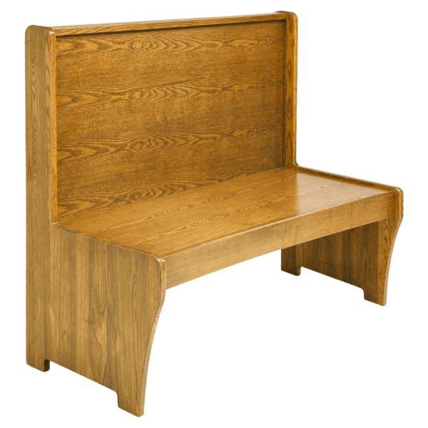 Wood Bench with Wood Seat Interior