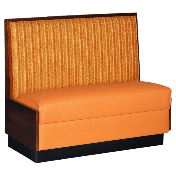 Wood Standard Booth with Padded Back Interior