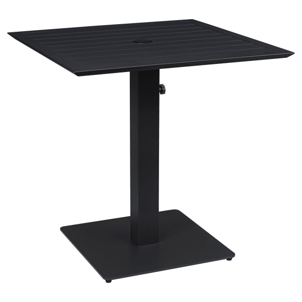 Ella Table Set in Black with Umbrella Base Interior