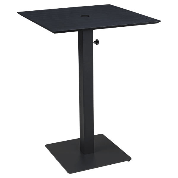 Ella Table Set in Black with Umbrella Base Interior