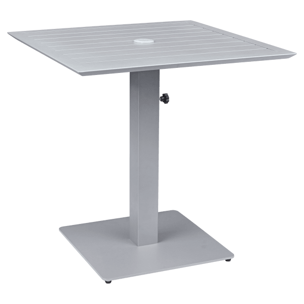 Ella Table Set in Titanium Gray with Umbrella Base Interior