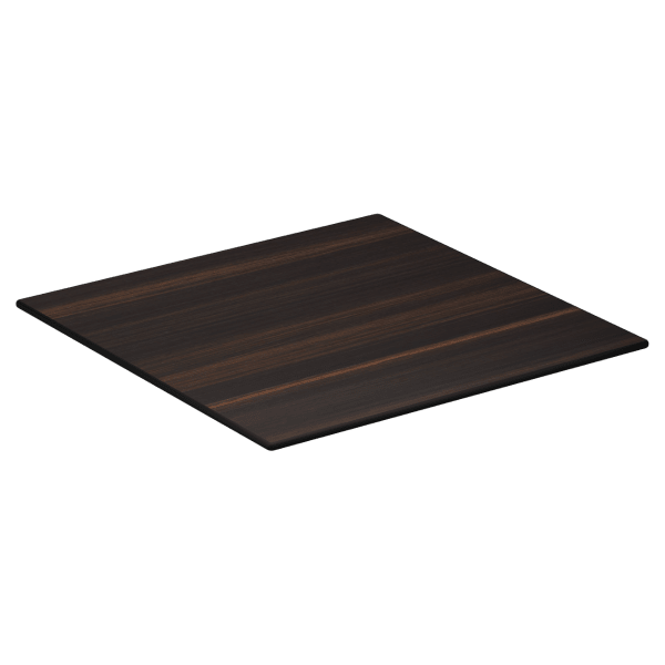 Dark Walnut Outdoor Resin Table Top with Phenolic Edge Interior
