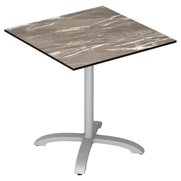 Heavy Duty Outdoor Resin Table With Phenolic Edge and Aluminum Base Interior