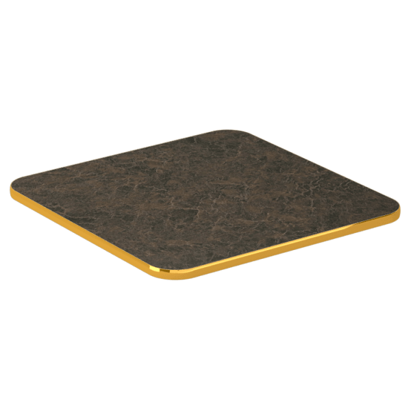 Custom Laminate Table Top with PVC Metallic Edge Interior