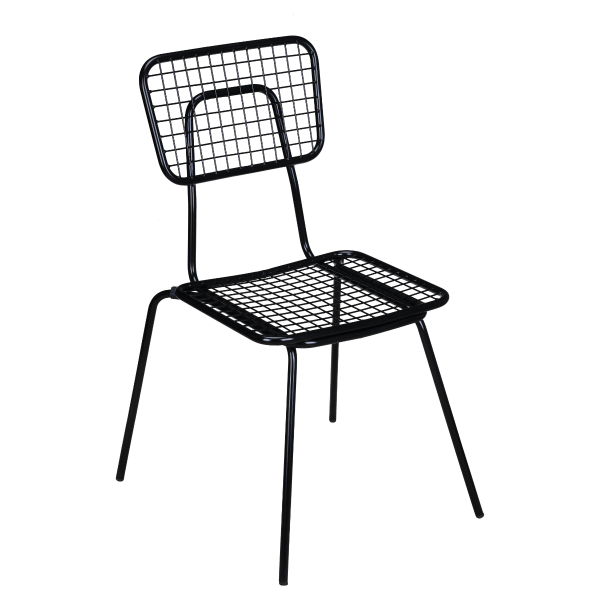 Black Ollie Outdoor Chair Interior