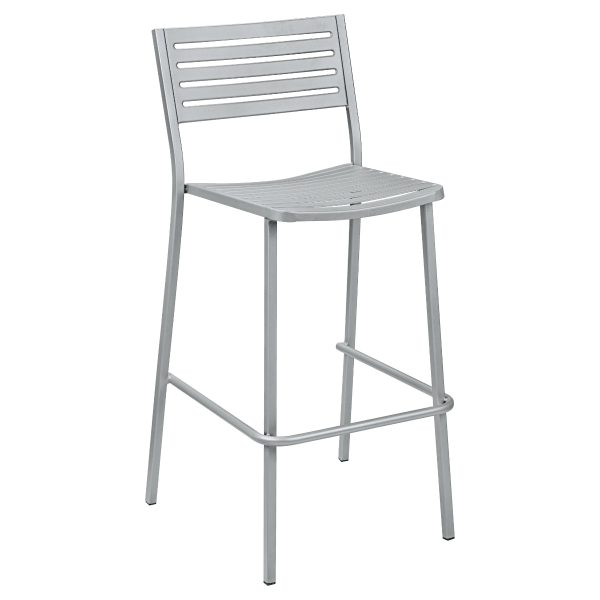 Ella Outdoor Bar Stool in Titanium Grey Interior