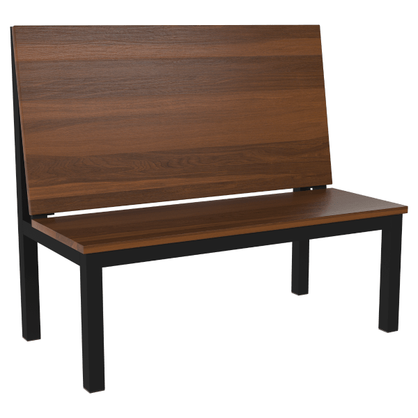 Ottis Metal Booth with Solid Wood Back		 	 	 	 	 	 	 	 	 Interior