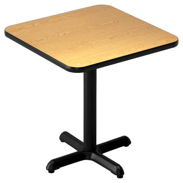 Laminate Reversible Table in Oak/Walnut Finish Interior