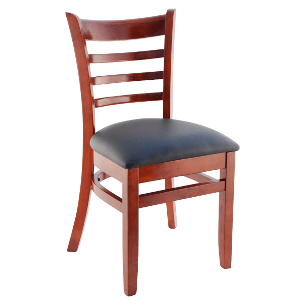 Premium US Made Ladder Back Wood Chair Interior