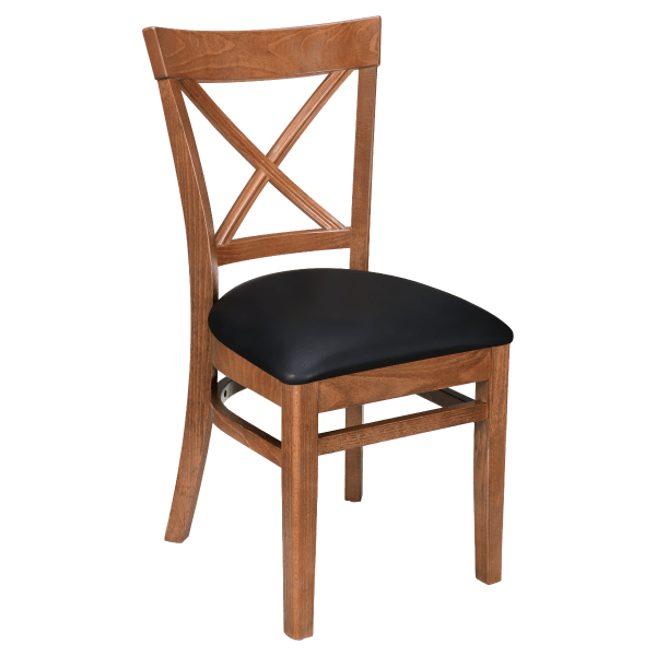 Premium Cross Back Wood Chair Interior