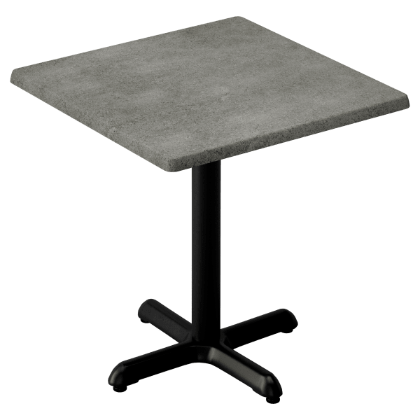 Heavy Duty Resin Restaurant Table with Cast Iron Base  Interior