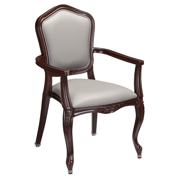Tiffany Padded Aluminum Arm Chair Interior