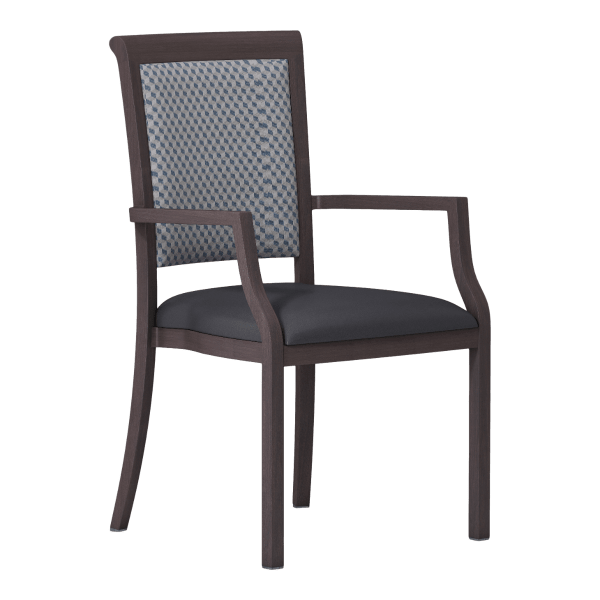Clemens High Back Aluminum Arm Chair Interior