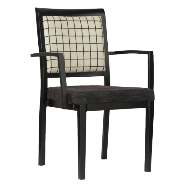 Gifford Wood Grain Aluminum Arm Chair Interior