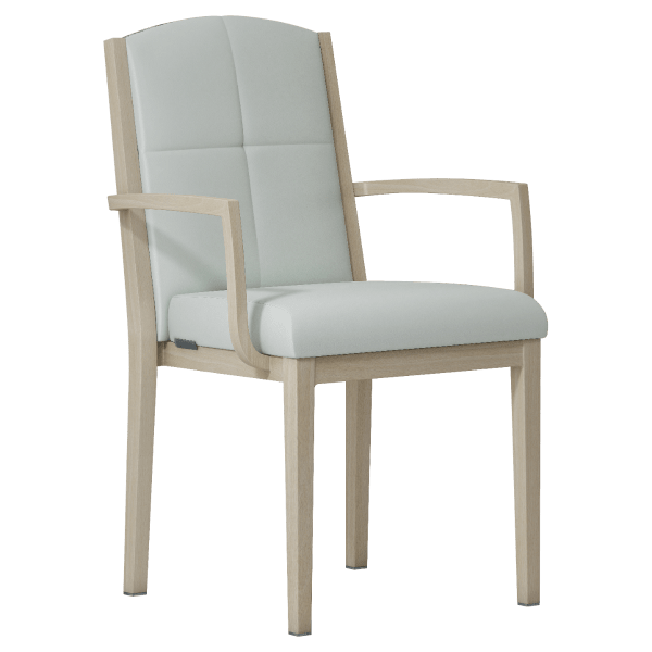 Rivera Padded Aluminum Arm Chair Interior