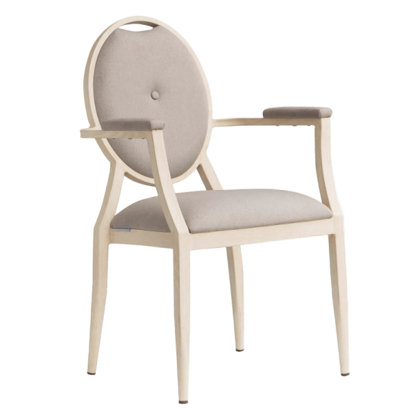 Venus Padded Aluminum Arm Chair Interior