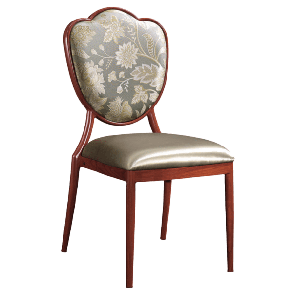 Tulip Upholstered Aluminum Dining Chair Interior