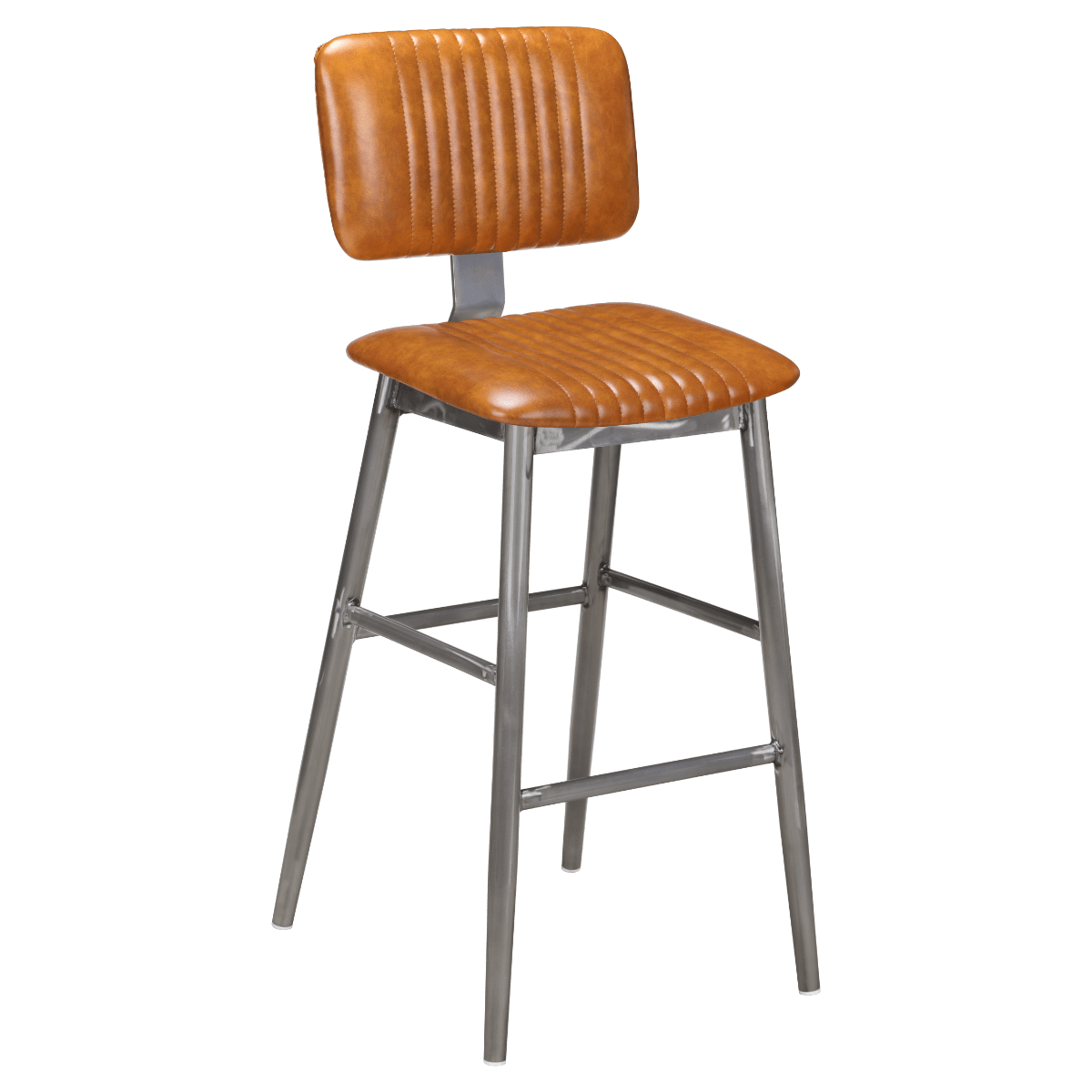 Ethan Metal Bar Stool in Clear Coat