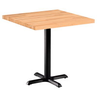 Premium Solid Wood Butcher Block Restaurant Table