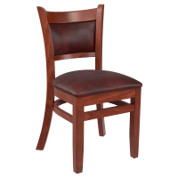 Premium Padded Back Wood Chair
