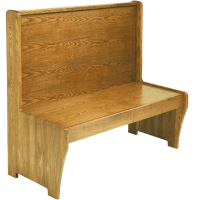 Wood Bench with Wood Seat