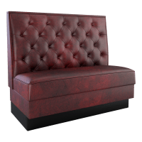 Button Tufted Back Booth