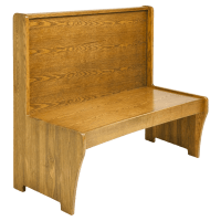 Wood Bench with Wood Seat