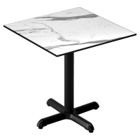 Heavy Duty Outdoor Resin Table With Phenolic Edge and Cast Iron Base