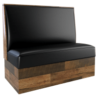 SH Reclaimed Style Plain Back Booth